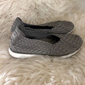 Bob’s Gray Braided Flats Slip-on Shoes